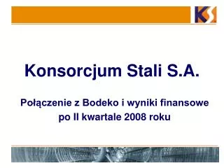 konsorcjum stali s a