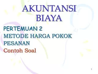 akuntansi biaya