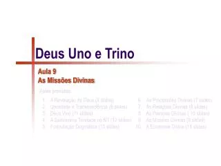 deus uno e trino