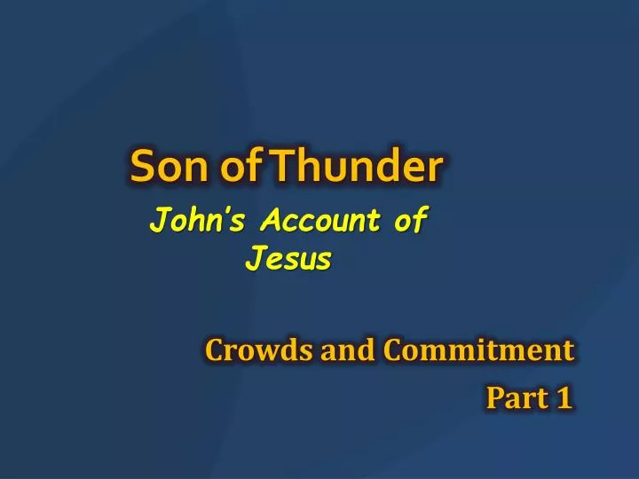 son of thunder