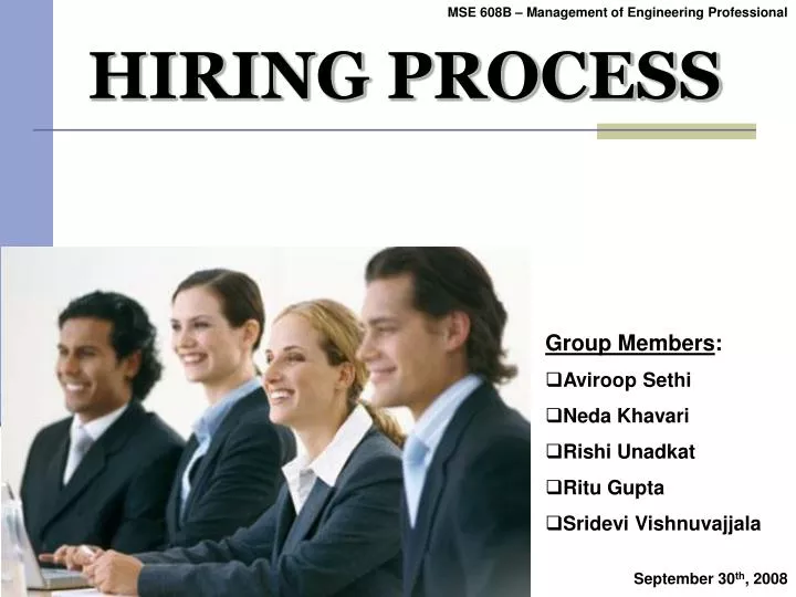 hiring process