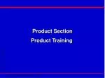 Product Section Product Training - slide 1