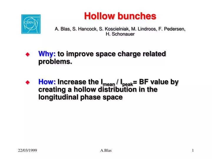 hollow bunches a blas s hancock s koscielniak m lindroos f pedersen h schonauer