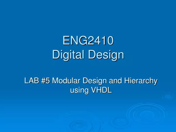 eng2410 digital design