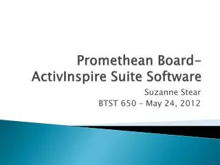 Promethean Board- ActivInspire Suite Software