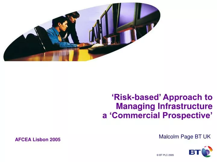 risk based approach to managing infrastructure a commercial prospective