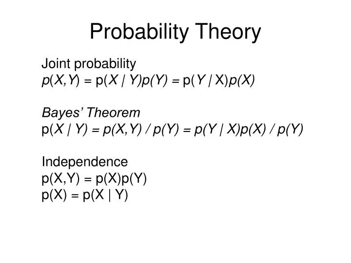probability theory