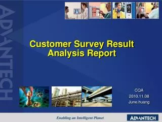 customer survey result analysis report