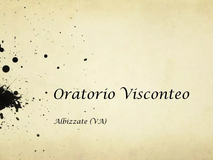 oratorio visconteo