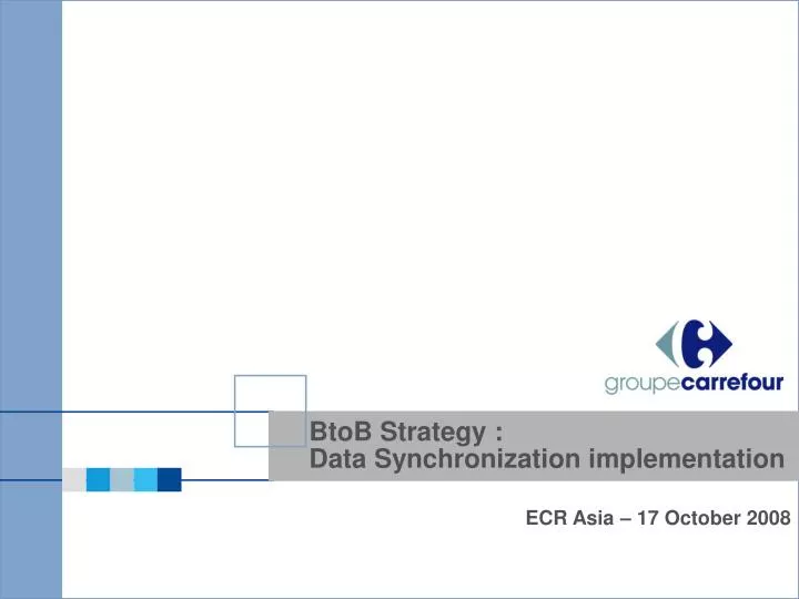 btob strategy data synchronization implementation