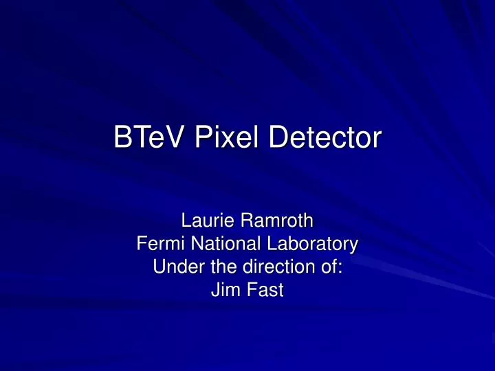 btev pixel detector