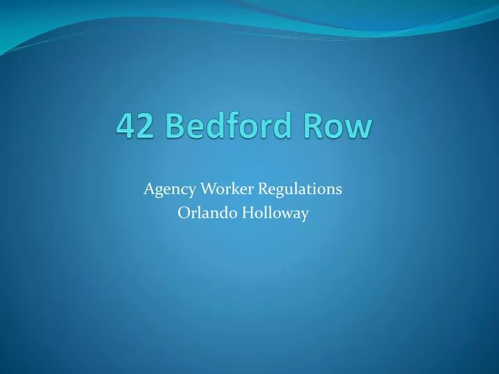 42 bedford row