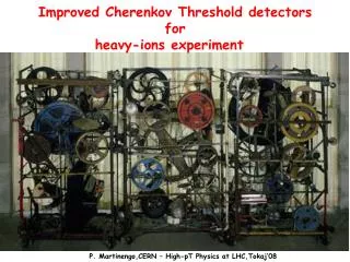 Improved Cherenkov Threshold detectors for heavy-ions experiment