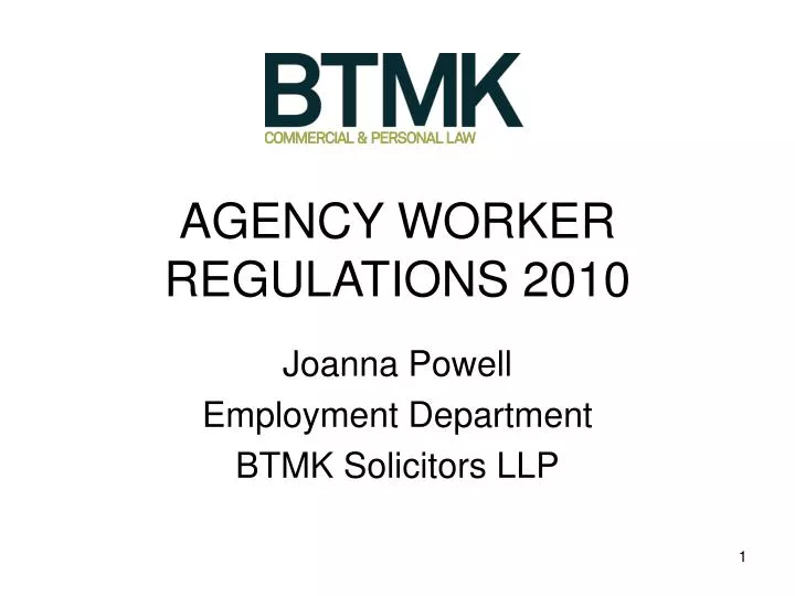 agency worker regulations 2010