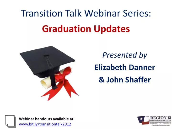 transition talk webinar series graduation updates