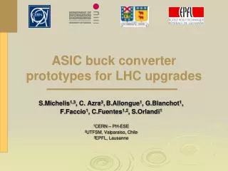 ASIC buck converter prototypes for LHC upgrades