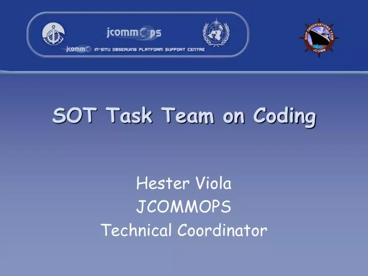 sot task team on coding