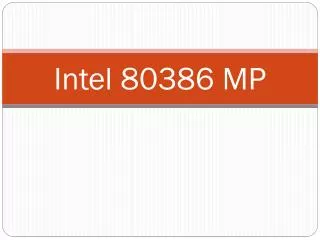 Intel 80386 MP