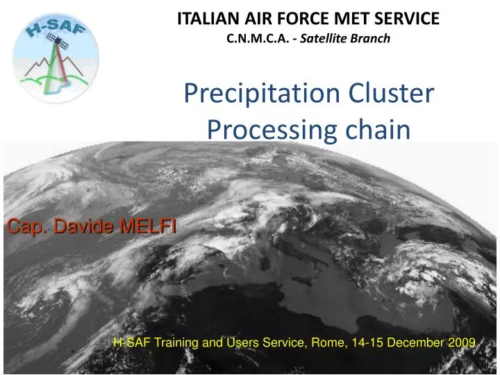 precipitation cluster processing chain