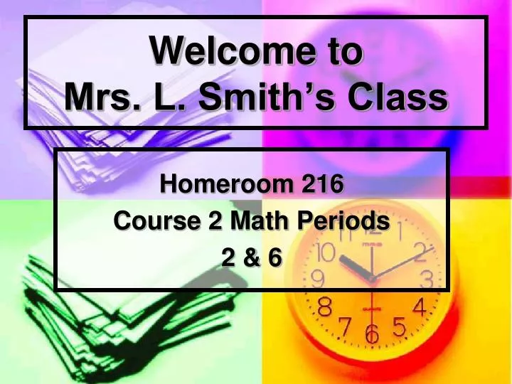 welcome to mrs l smith s class