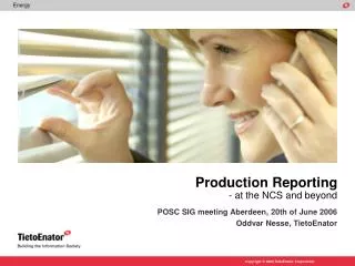 Production Reporting - at the NCS and beyond