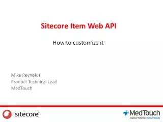 Sitecore Item Web API