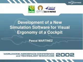 Development of a New Simulation Software for Visual Ergonomy of a Cockpit