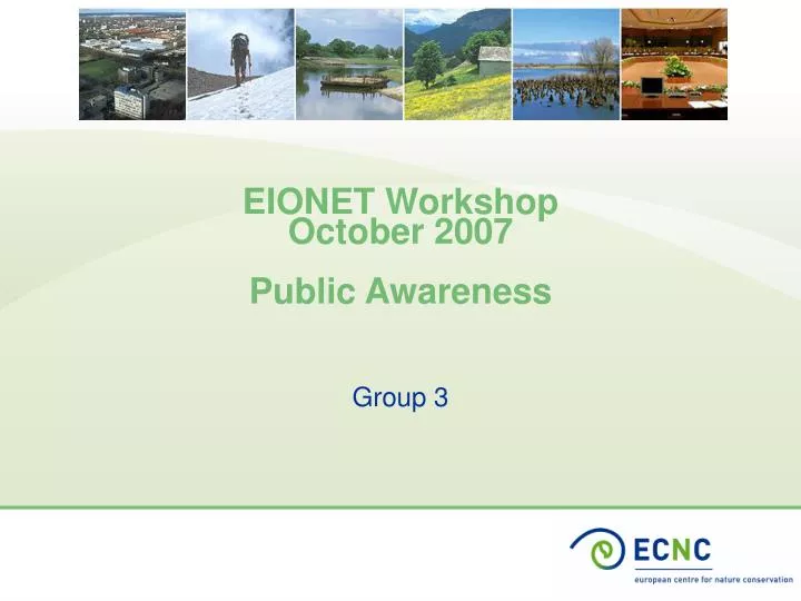 eionet workshop october 2007 public awareness