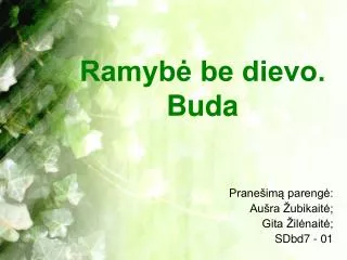 ramyb be dievo buda