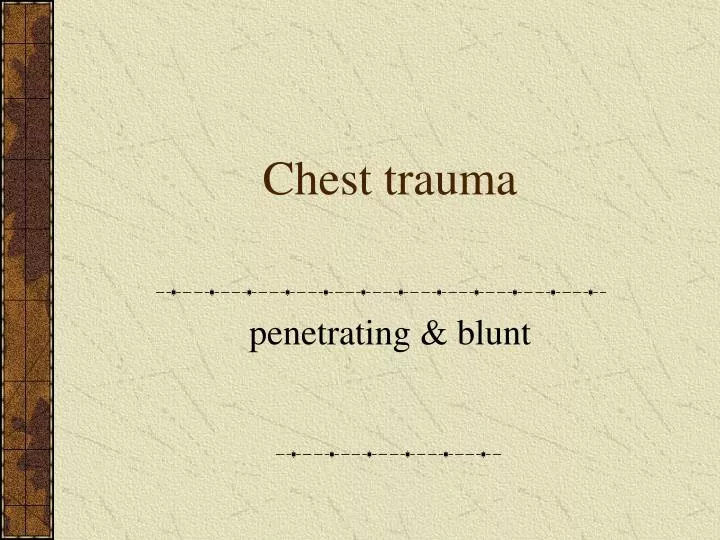 chest trauma