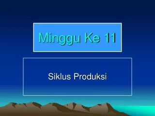 minggu ke 11