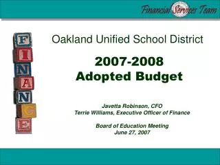 2007-2008 Adopted Budget