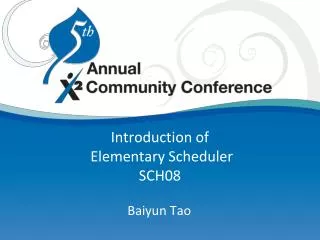 Introduction of Elementary Scheduler SCH08