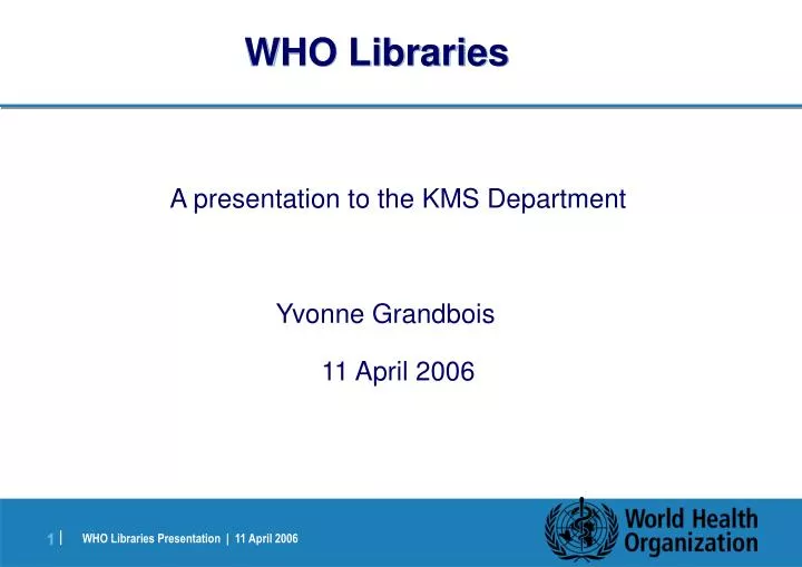 who libraries