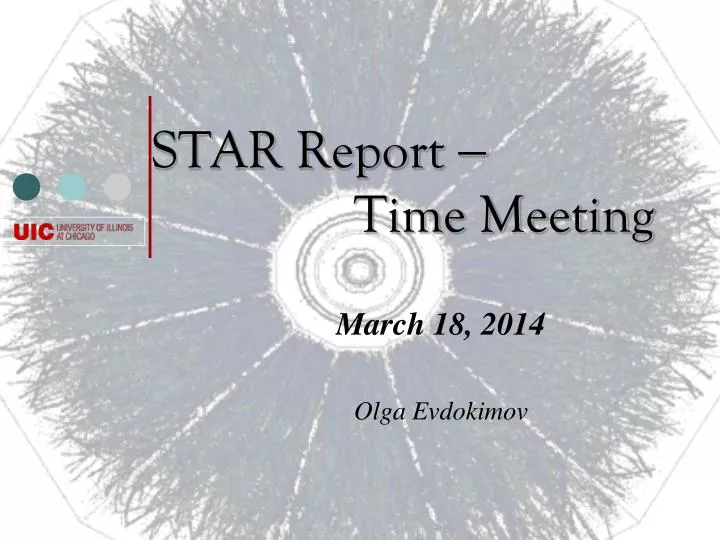star report time meeting