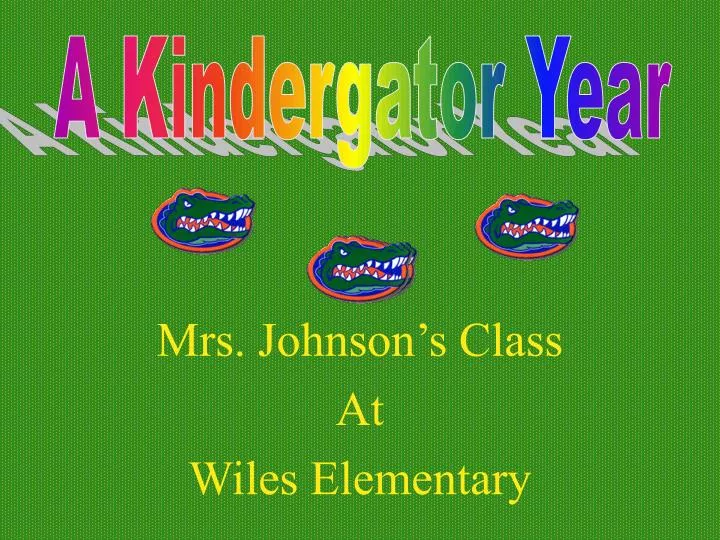 mrs johnson s class at wiles elementary