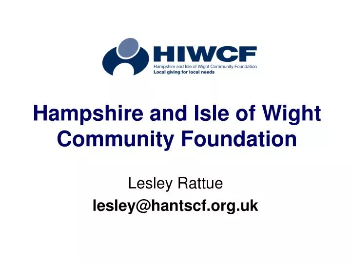 hampshire and isle of wight community foundation