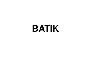 batik