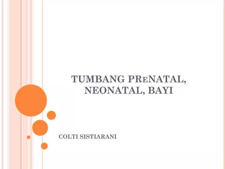 tumbang prenatal neonatal bayi