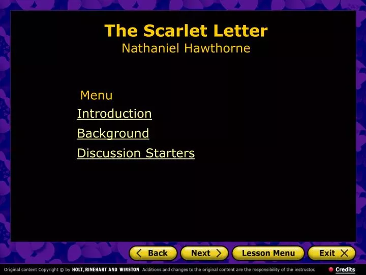 the scarlet letter nathaniel hawthorne