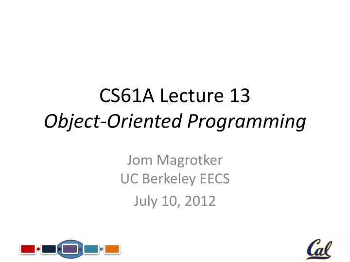 cs61a lecture 13 object oriented programming