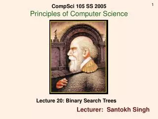 Lecture 20: Binary Search Trees