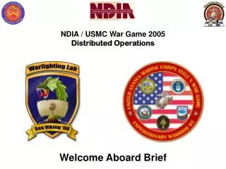 NDIA / USMC War Game 2005 Distributed Operations