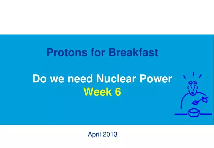protons for breakfast do we need nuclear power week 6