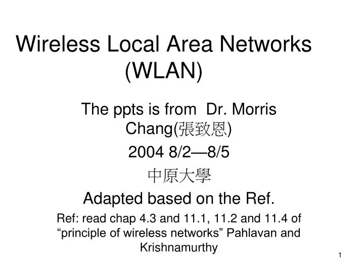wireless local area networks wlan