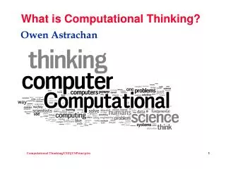 What is Computational Thinking?