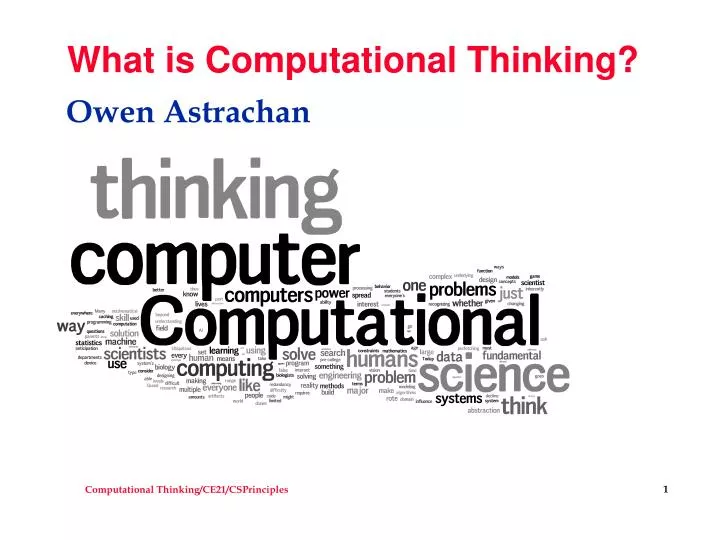 what is computational thinking