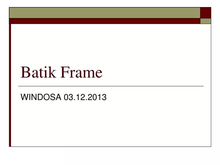 batik frame