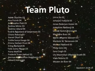team pluto