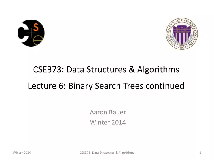 cse373 data structures algorithms lecture 6 binary search trees continued